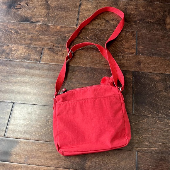 Kipling Sebastian Crossbody Bag in Signature Red Nylon OS - Picture 15 of 16